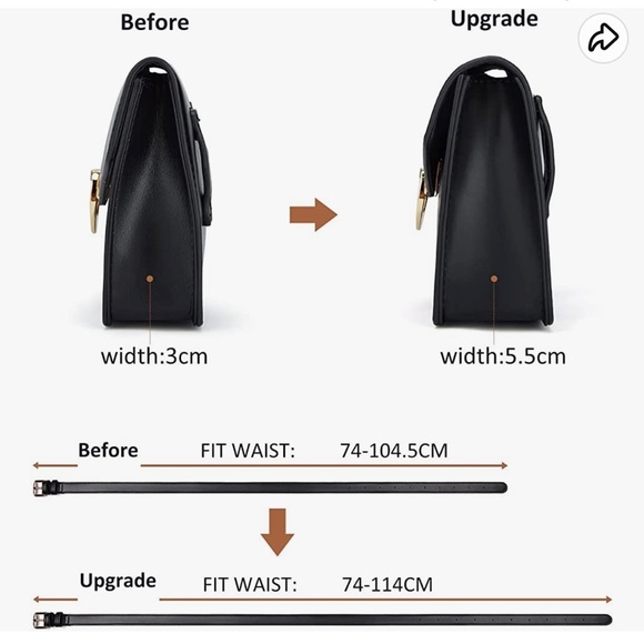 Black crossbody / Fanny pack - Picture 6 of 7